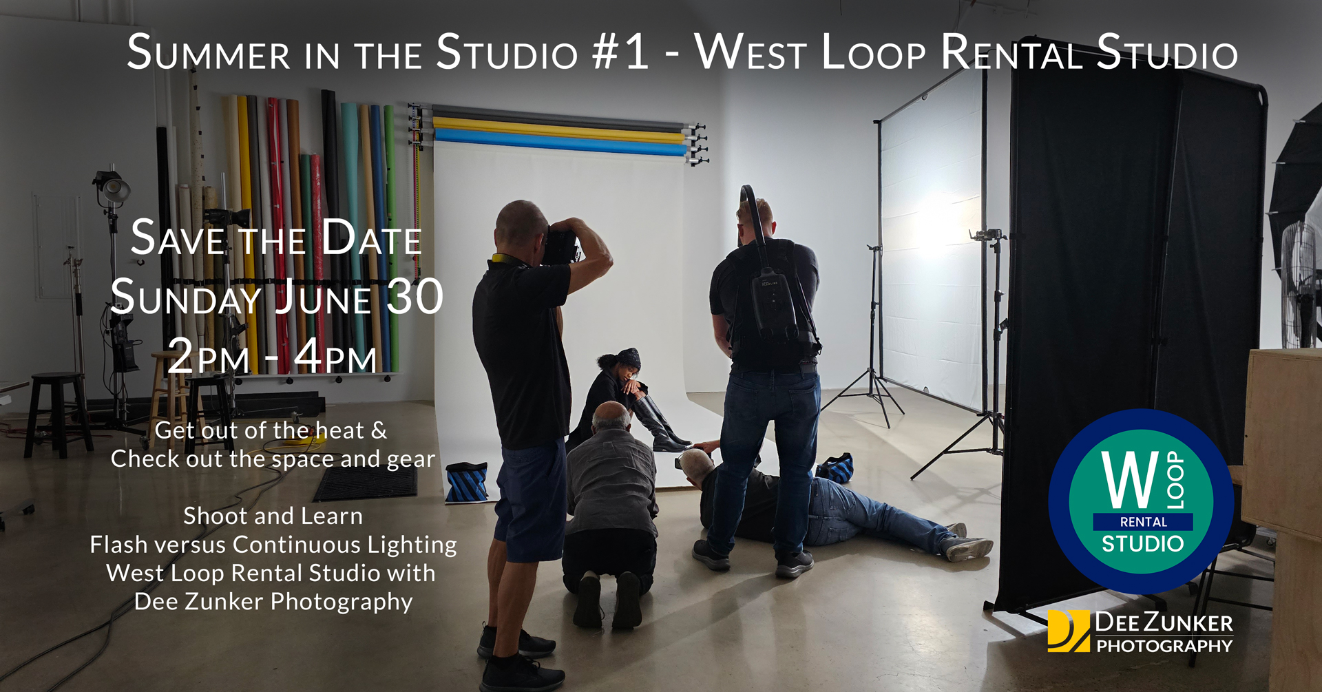 West Loop Photography Rental Studio Summer in the Studio Event