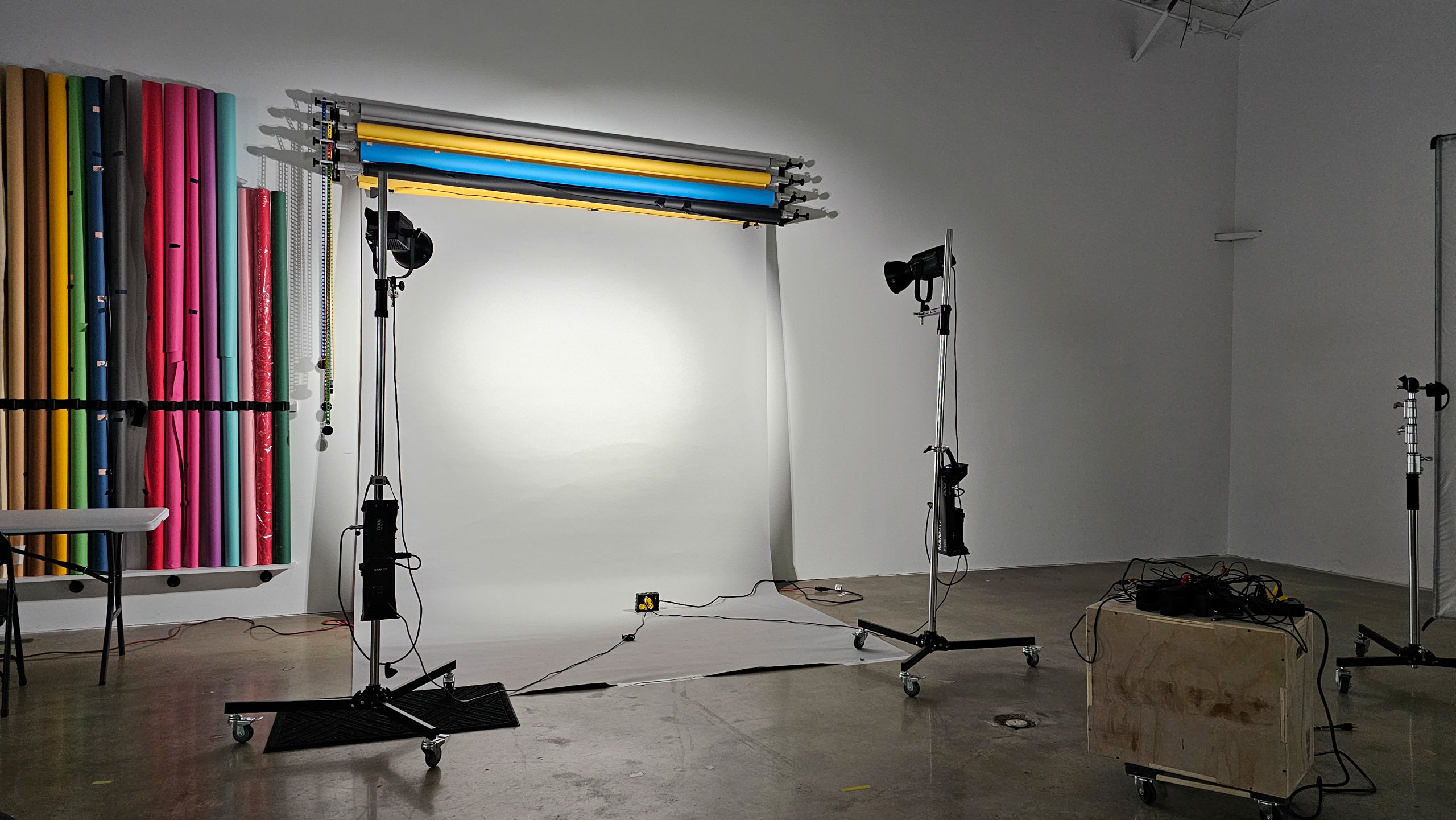 Constant Light Setup in the West Loop Rental Studio